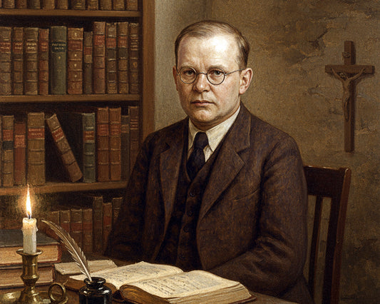 "Dietrich Bonhoeffer portrait - German theologian and philosopher who resisted Nazi tyranny
