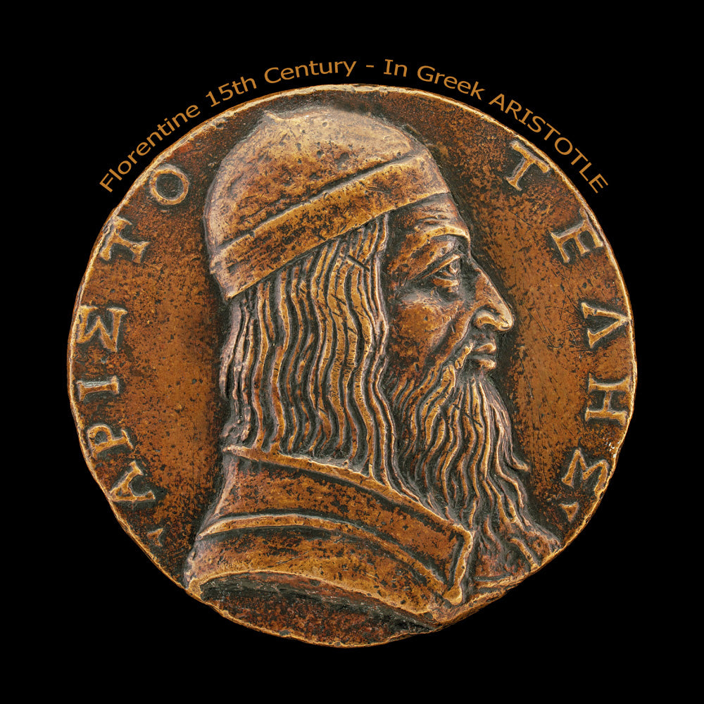 Renaissance 15th century aristotle coin design