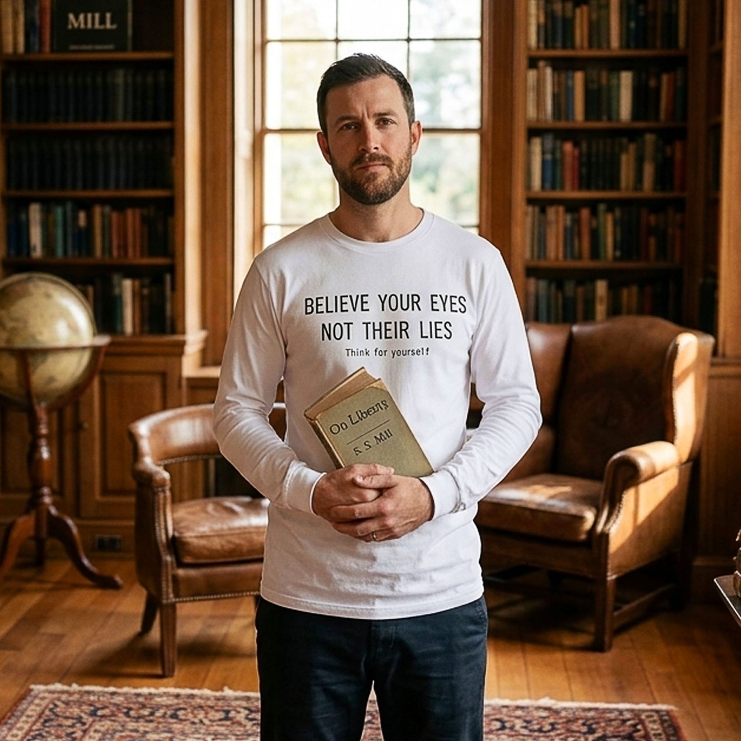 Believe Your Eyes Long Sleeve T-Shirt - Think For Yourself