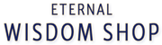 Logo of Eternal Wisdom Shop with a blue and white color scheme.