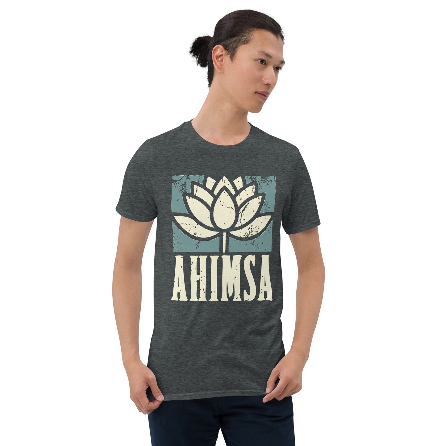 Ahimsa T-Shirt – Distressed Nonviolence Shirt for Peace, Kindness & Compassion